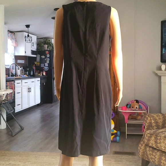AB STUDIO BLACK SLEEVELESS DRESS SZ 12 - Picture 3 of 10